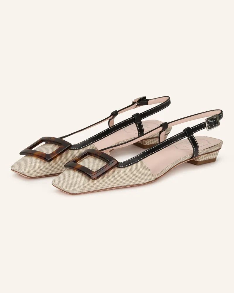 Roger Vivier Slingballerinas BELLE VIVIER Hellbraun