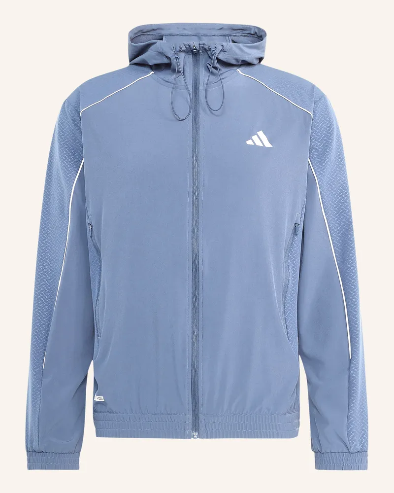 adidas Trainingsjacke Tech App Stop blau Blaugrau