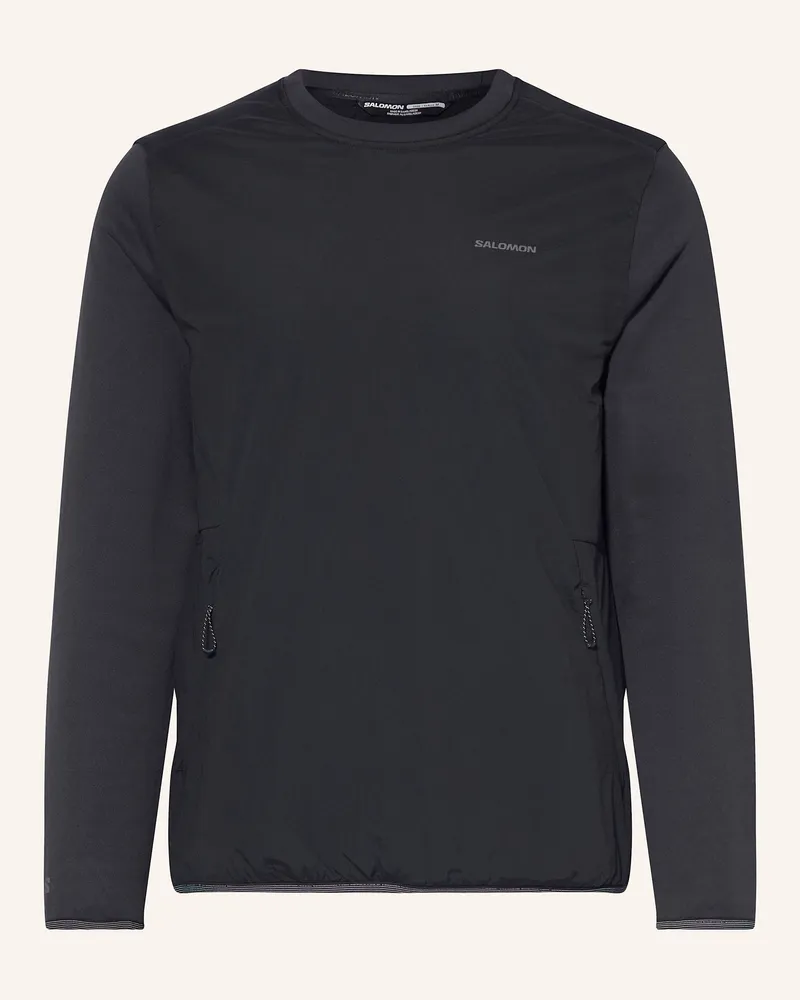 Salomon Midlayer OUTLINE WARM HYBRID Schwarz