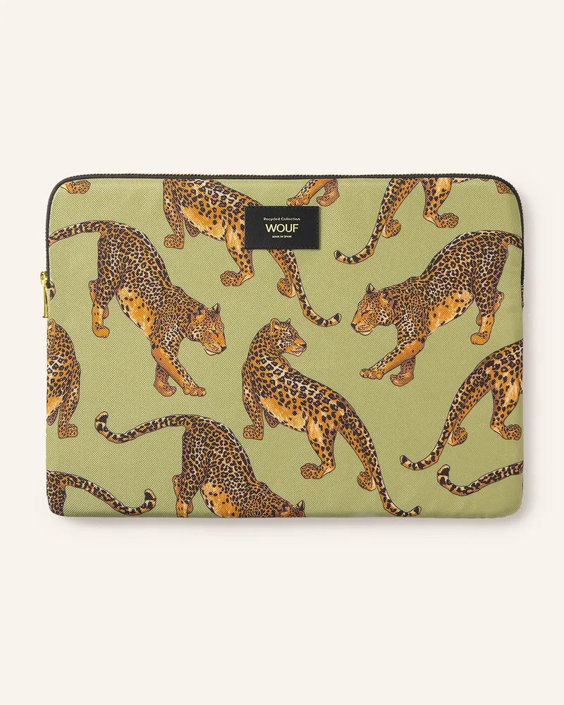 WOUF Laptop-Hülle Avo Leopard gruen Hellgrün