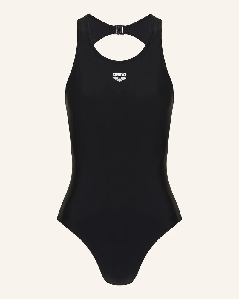 Arena Badeanzug O BACK Schwarz