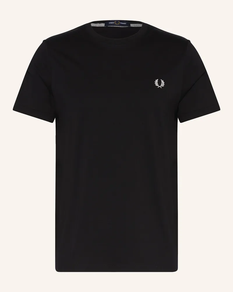 Fred Perry T-Shirt schwarz Schwarz