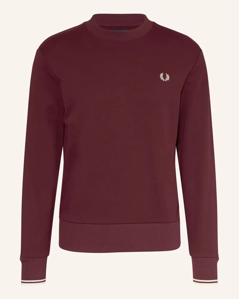 Fred Perry Sweatshirt rot Dunkelrot