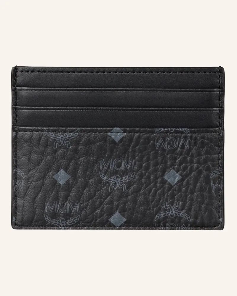 MCM Kartenetui Visetos Original Mit Geldklammer schwarz Schwarz