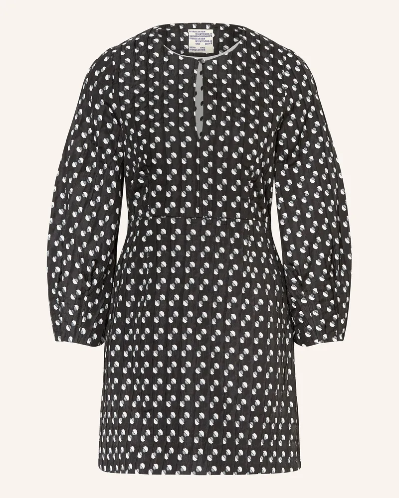 Baum und Pferdgarten Kleid AFIFA mit 3/4-Arm Schwarz