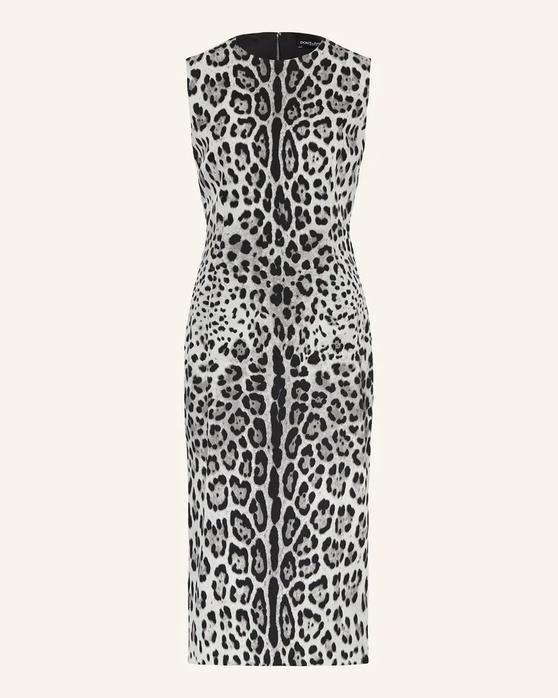 Dolce & Gabbana Etuikleid aus Seide Grau