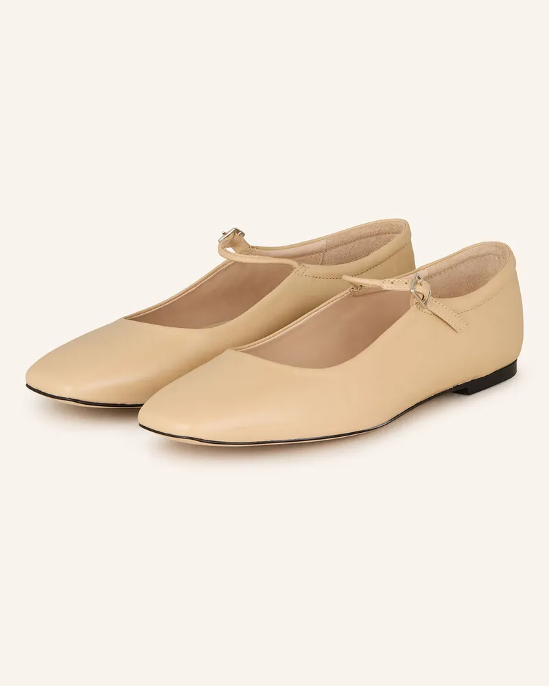 Mrs & HUGS Mary-Jane-Ballerinas Hellbraun