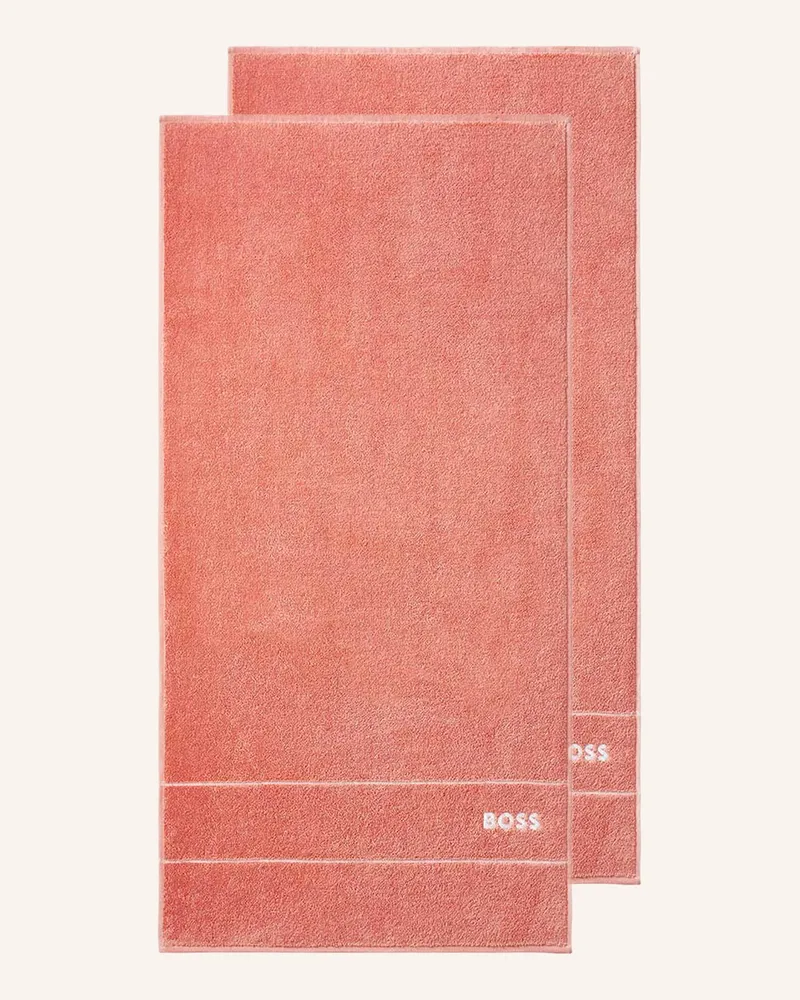 HUGO BOSS Handtuch 2er Set PLAIN Orange