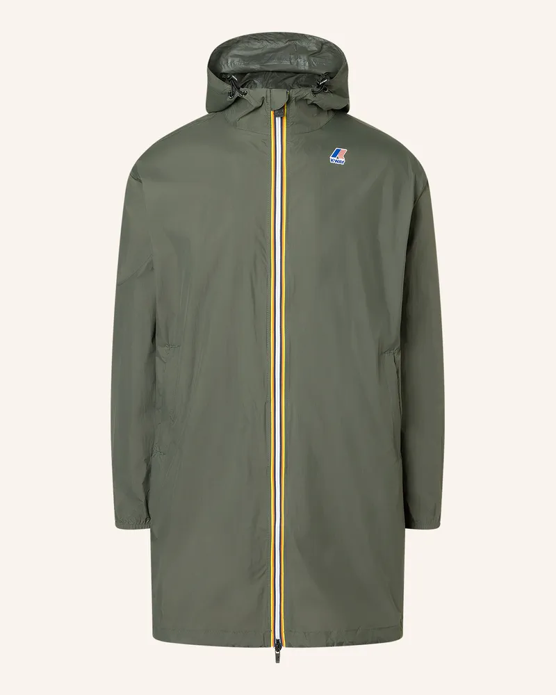 K-Way Regenmantel LE VRAI 4.0 EIFFEL EAST Dunkelgrün