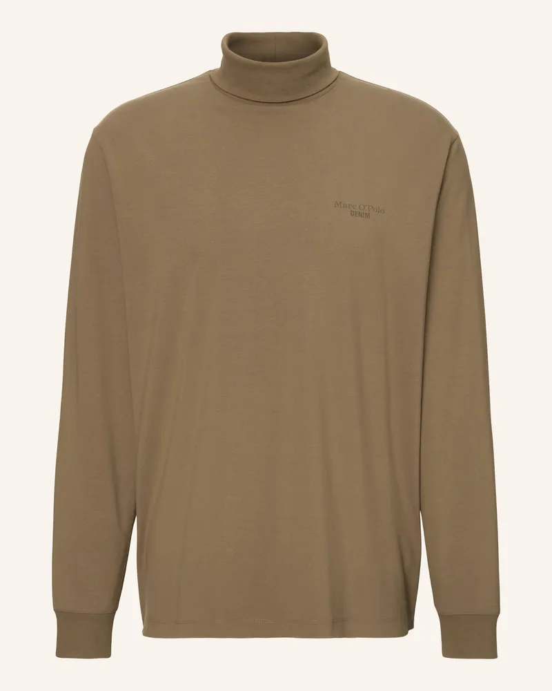 Marc O'Polo Langarm-Shirt Dunkelbraun