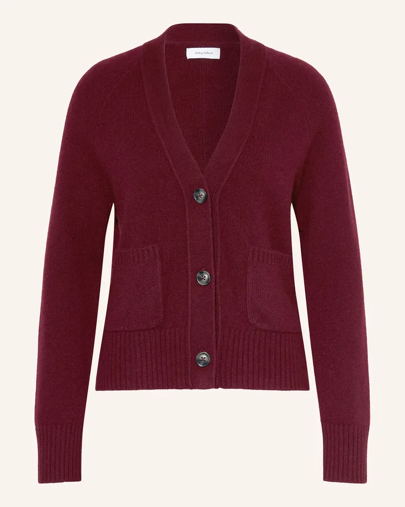 Darling Harbour Strickjacke Aus Cashmere rot Bordeaux