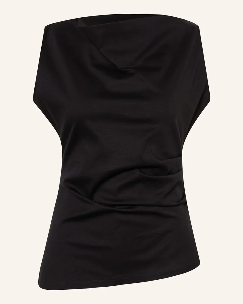 HUGO BOSS Jerseytop EMIAKA Schwarz