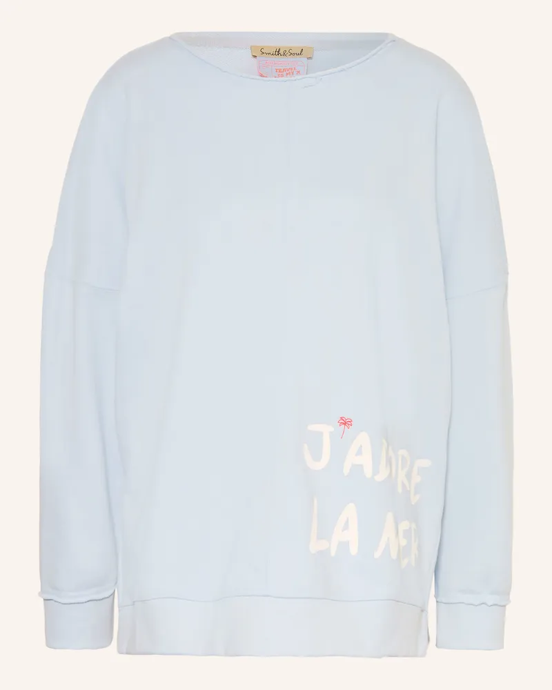 Smith & Soul Oversized-Sweatshirt blau Hellblau