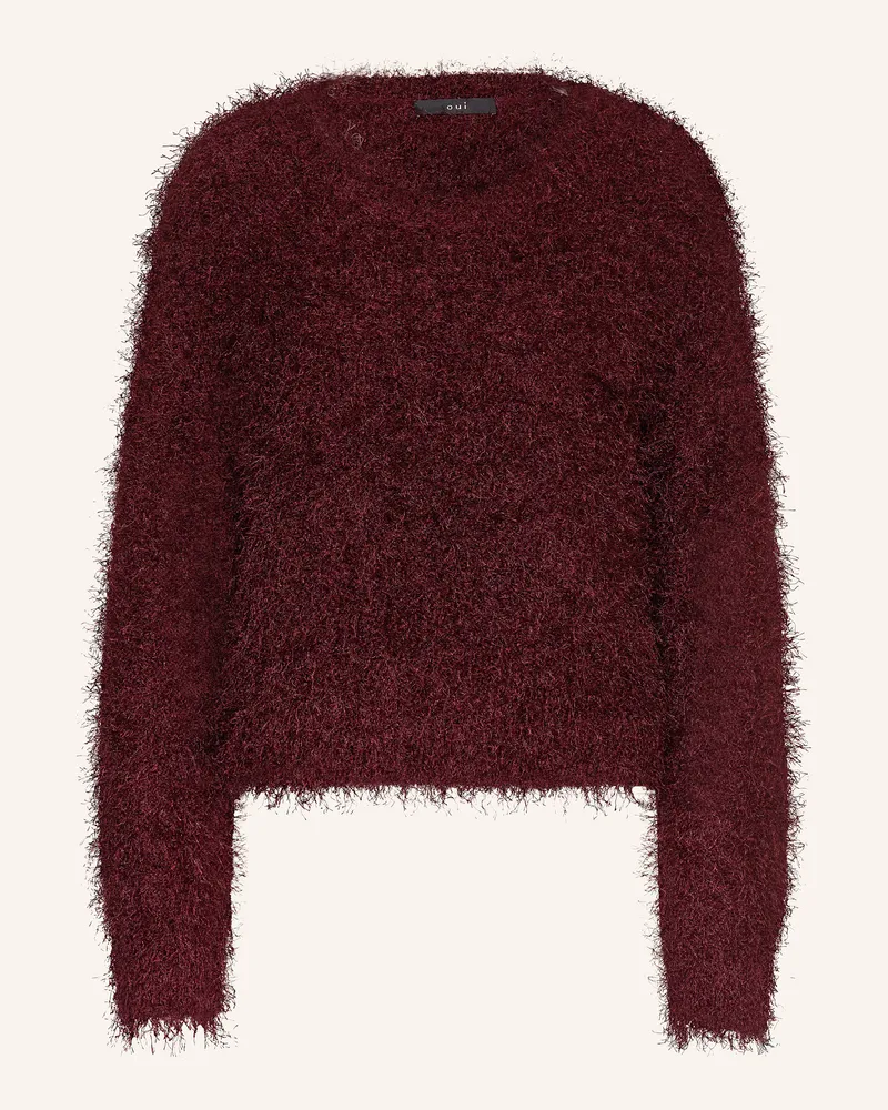 Oui  Pullover Dunkelrot