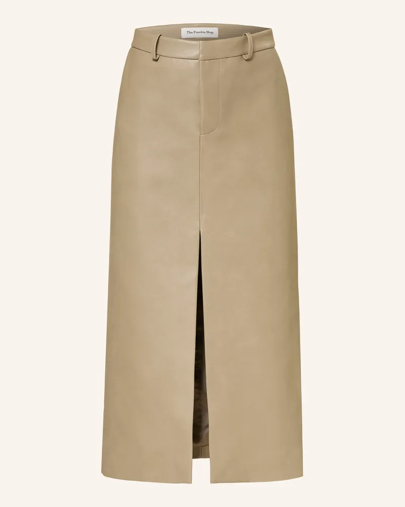 FRANKIE Shop Rock MAYBELLE in Lederoptik Oliv