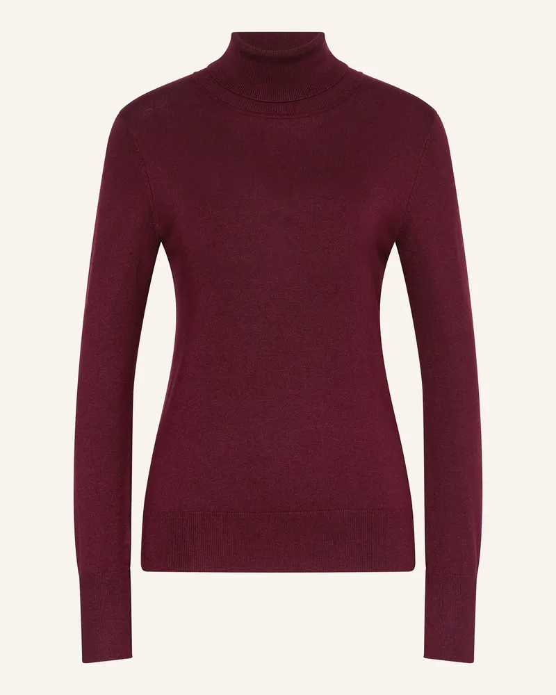 Darling Harbour Rollkragenpullover Dunkelrot
