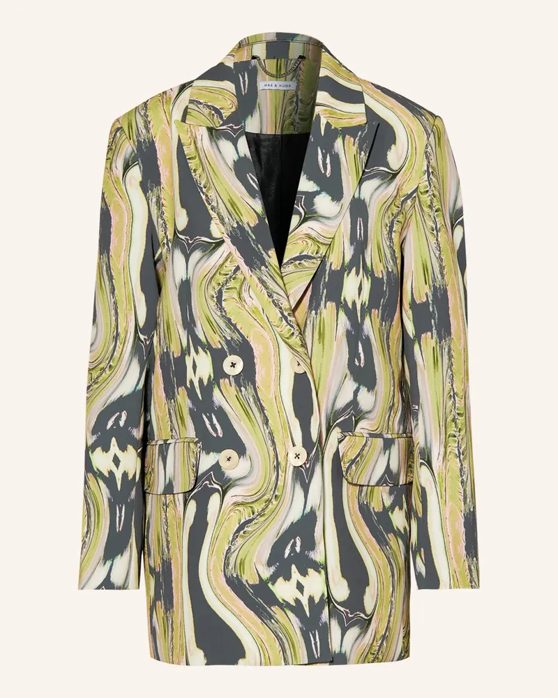 Mrs & HUGS Blazer gelb Hellgrün