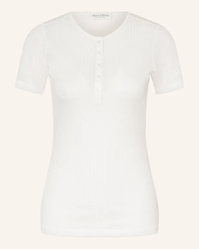 Marc O'Polo Henley-Shirt Weiss