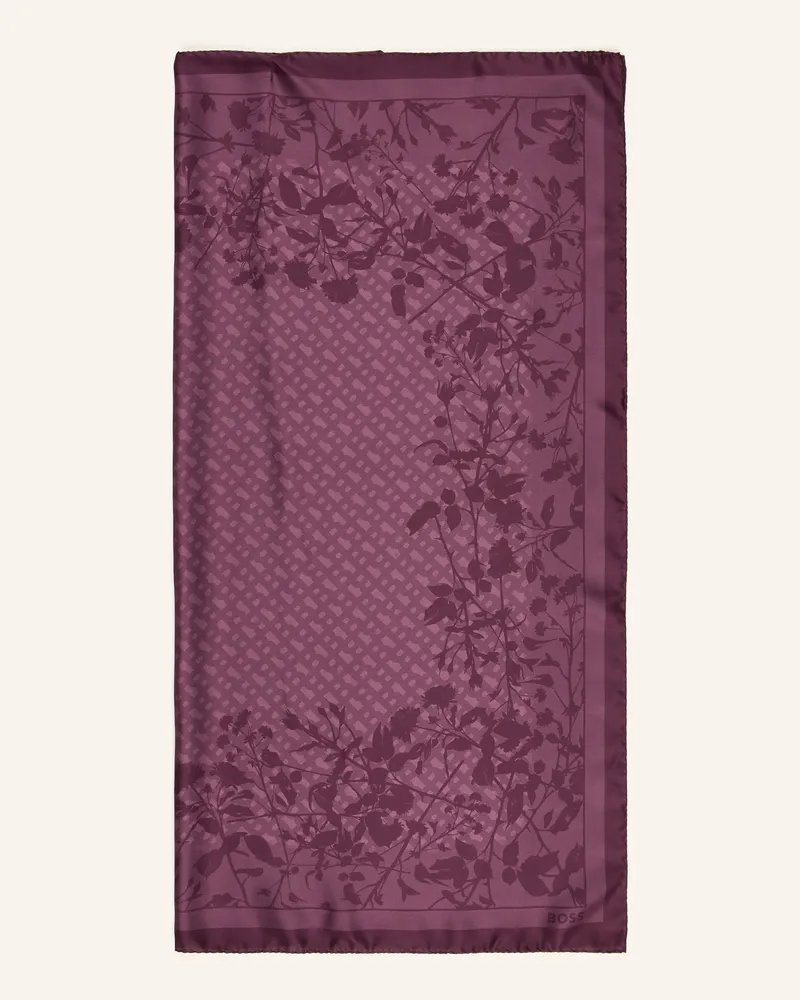 HUGO BOSS Seidentuch Lainy rot Dunkellila