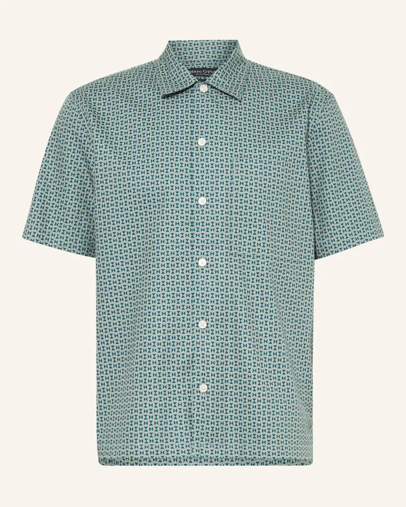 Marc O'Polo Kurzarm-Hemd Regular Fit Blau