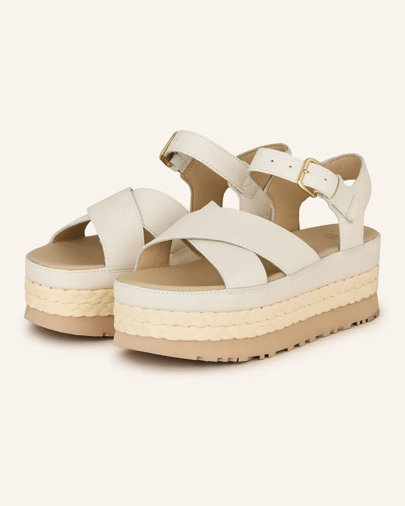 UGG Plateau-Sandalen AUBREY Ecru