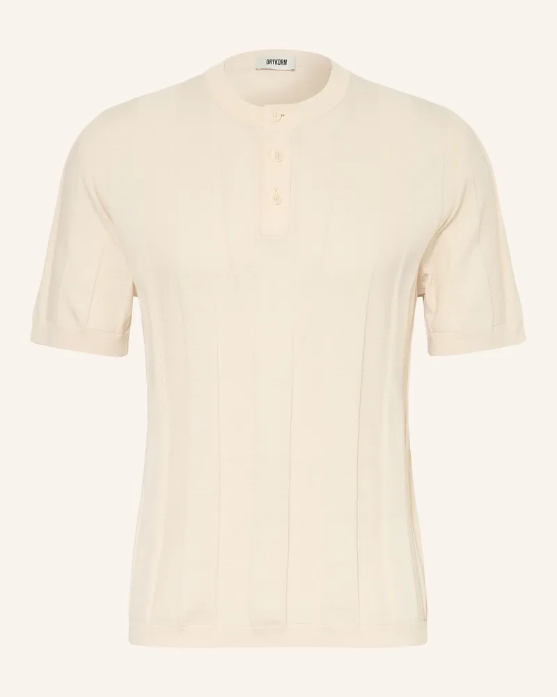 Drykorn Strickshirt FREEKO mit Leinen Hellbraun