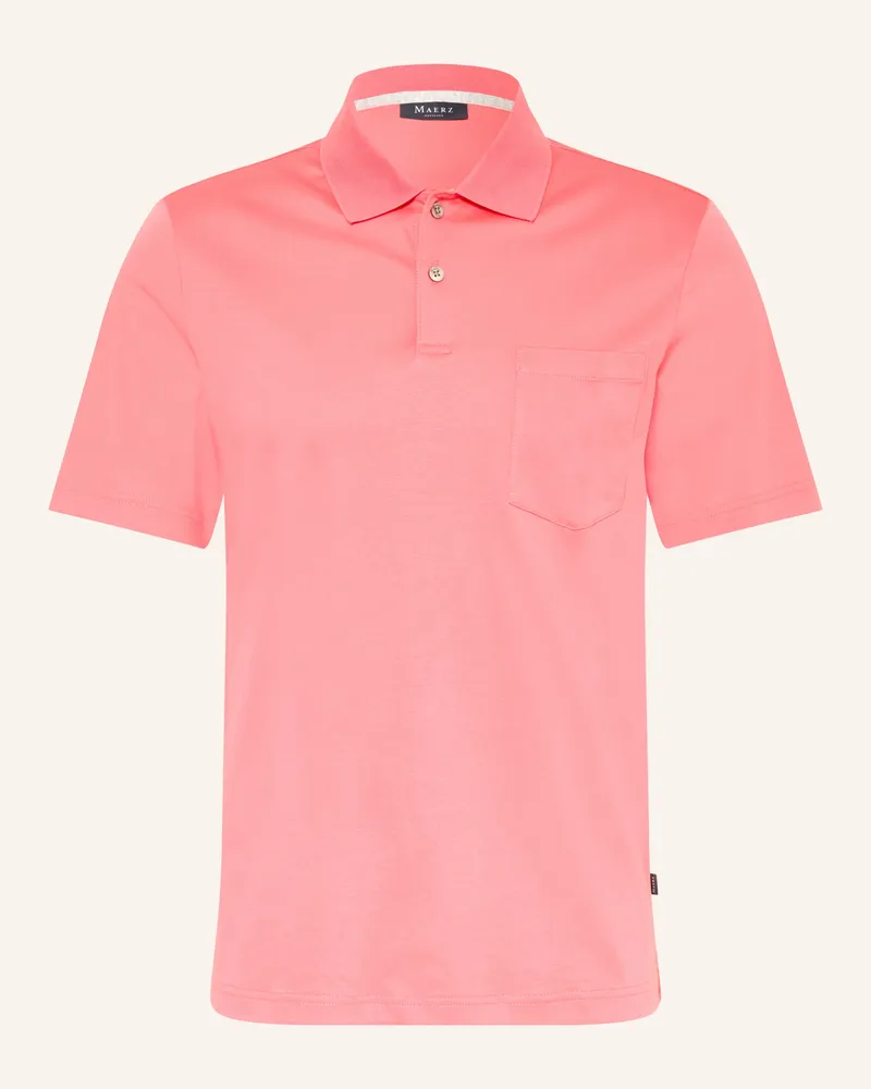 Maerz Jersey-Poloshirt pink Hellrot