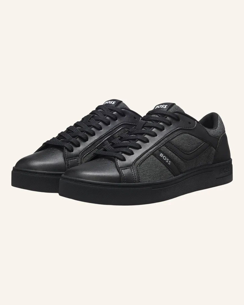 HUGO BOSS Sneaker Rhys_Tenn_Pudn schwarz Schwarz