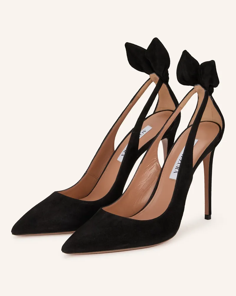 Aquazzura Pumps Bow Tie schwarz Schwarz