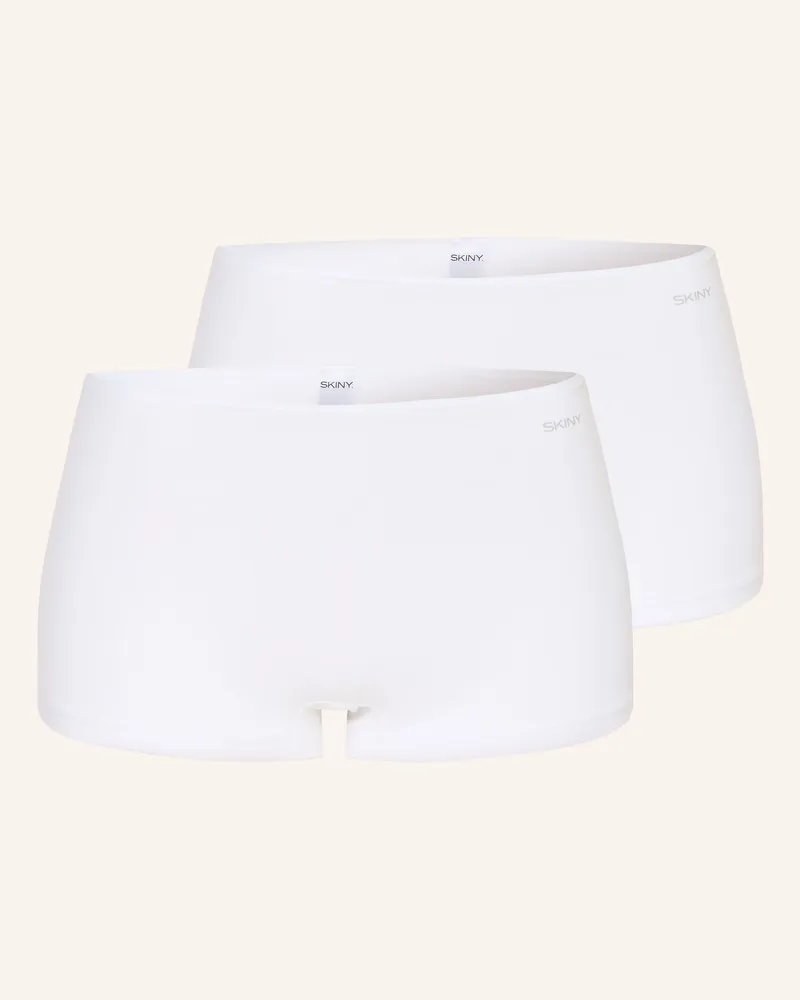 Skiny 2er-Pack Panties Skiny Advantage Cotton Stretch weiss Weiss