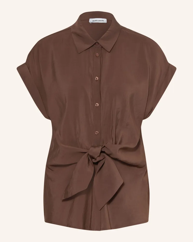 More & More Bluse braun Dunkelbraun