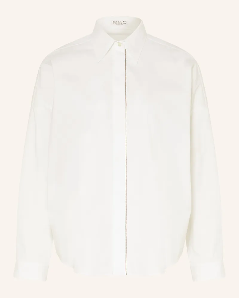 Brunello Cucinelli Hemdbluse weiss Weiss
