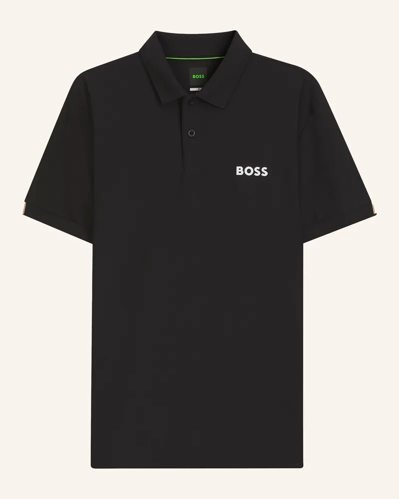 HUGO BOSS Funktions-Poloshirt schwarz Schwarz