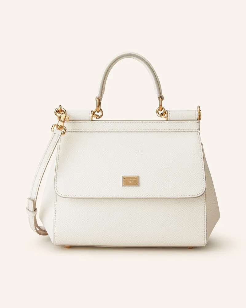 Dolce & Gabbana Handtasche SICILY MEDIUM Weiss