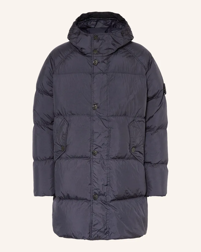 Stone Island Daunenmantel Dunkelblau