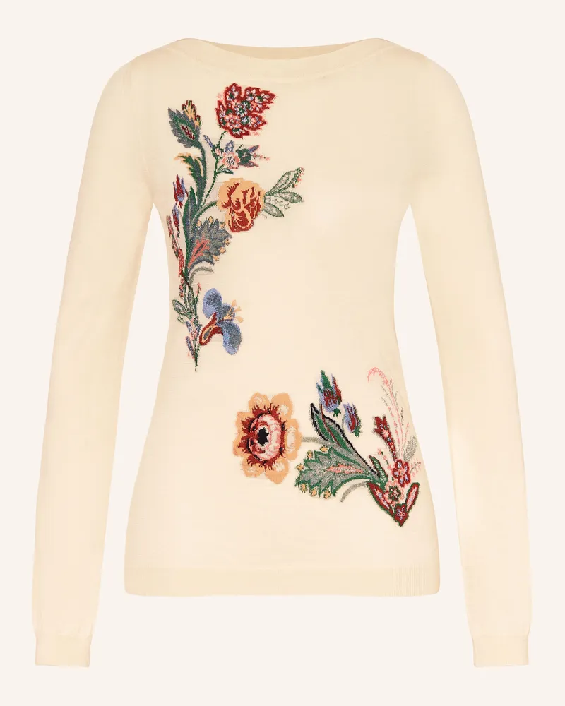 Etro Pullover mit Glitzergarn Hellgelb