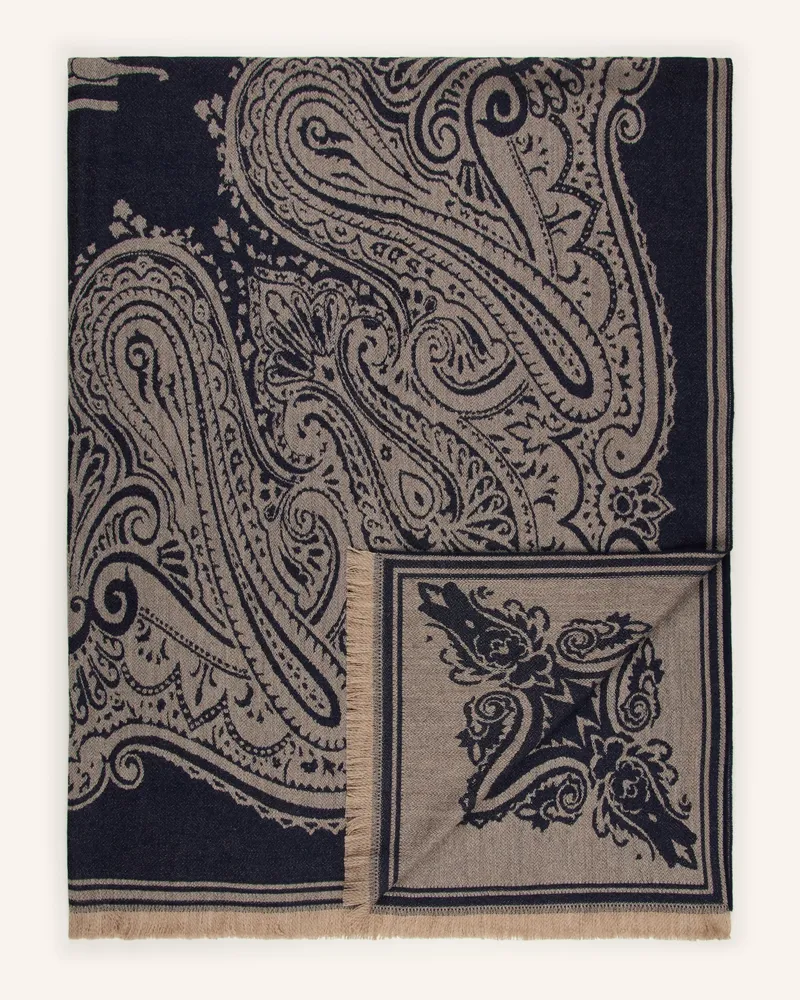 Etro Plaid blau Dunkelblau