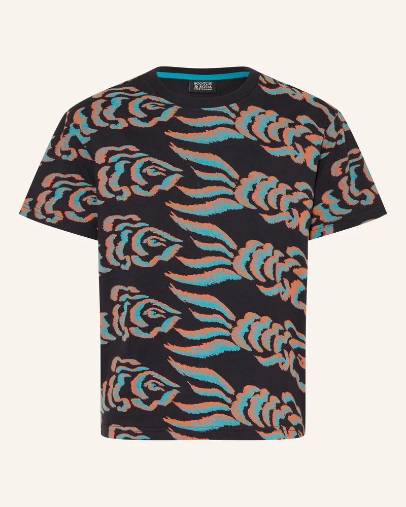 Scotch&Soda T-Shirt grau Schwarz