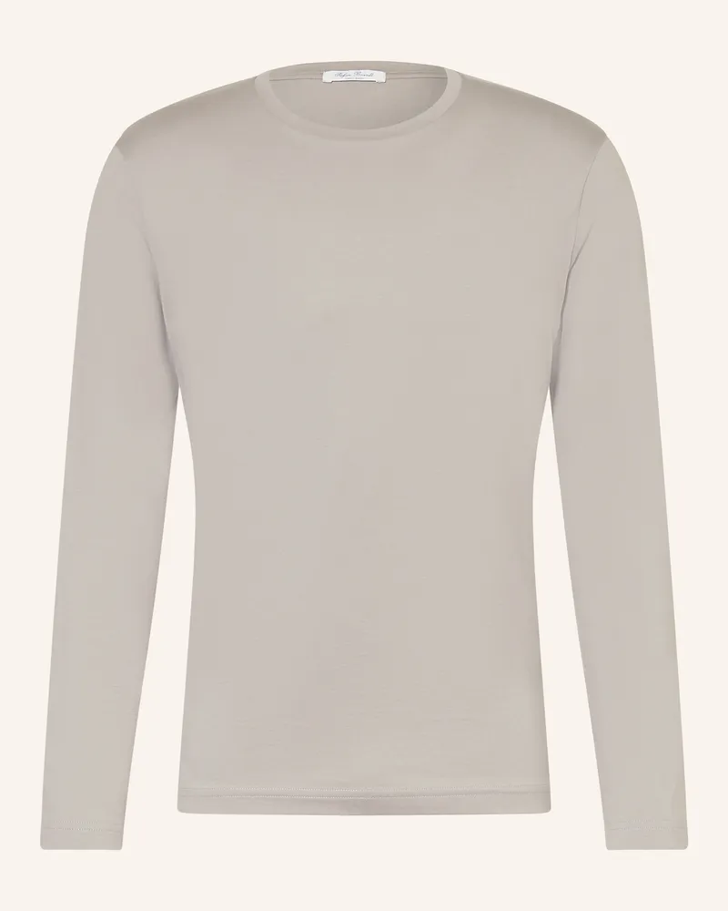 Stefan Brandt Longsleeve Enno beige Hellgrau