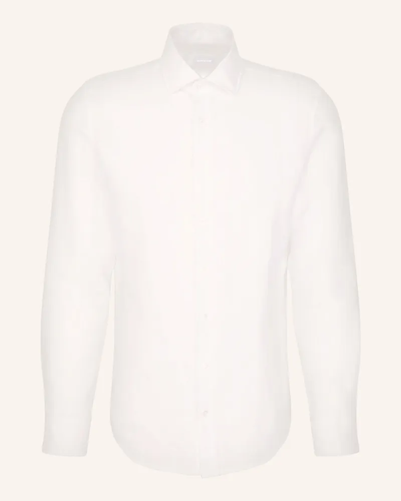 Seidensticker Leinenhemd Slim Fit Weiss