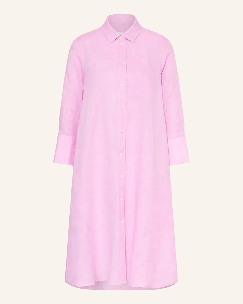 Robert Friedman Hemdblusenkleid aus Leinen Rosa