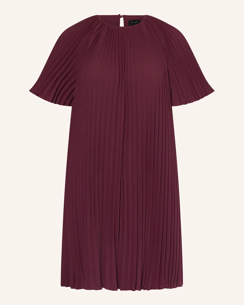 Ted Baker Plisseekleid CONVALA Dunkelrot