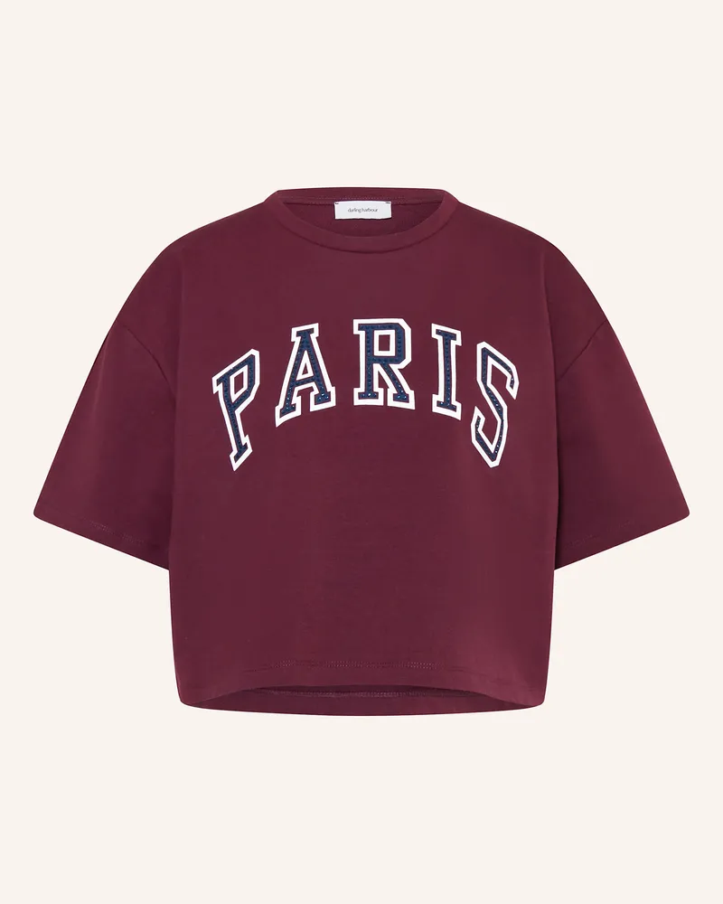 Darling Harbour T-Shirt mit Schmucksteinen Bordeaux