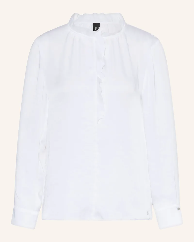 Marc Cain Blusenshirt Mit Volants weiss 100
