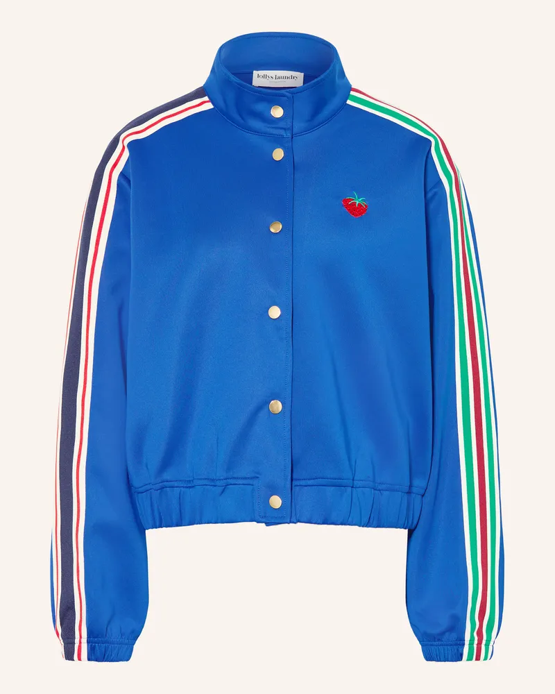 Lollys Laundry Blouson BROOKLYNNLL mit Galonstreifen Blau