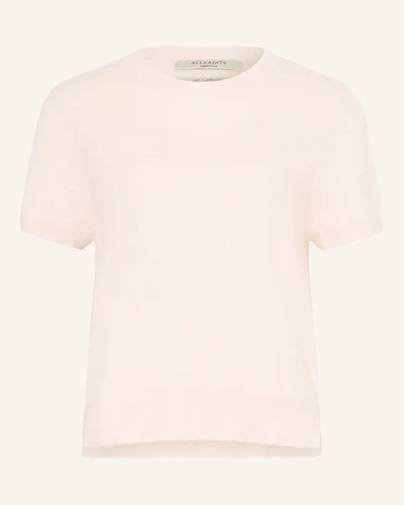 AllSaints Strickshirt REBEL aus Cashmere Hellrosa