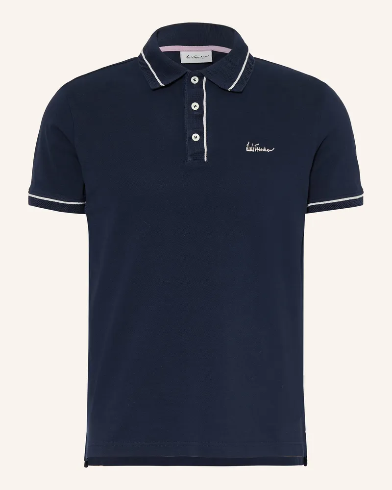 Luis Trenker Piqué-Poloshirt LUBERNETO Dunkelblau