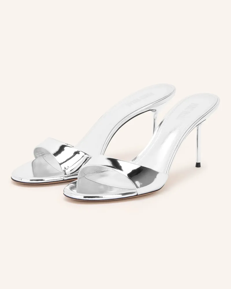 Paris Texas Mules Lidia silber Silber