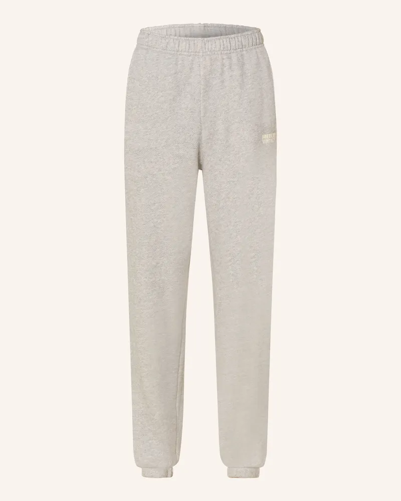 American Vintage Sweatpants Kodytown grau Hellgrau