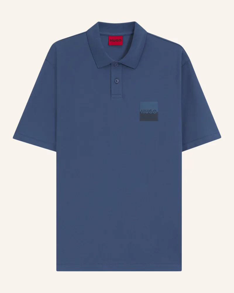 HUGO BOSS Poloshirt DUSPLITY Relaxed Fit Blau